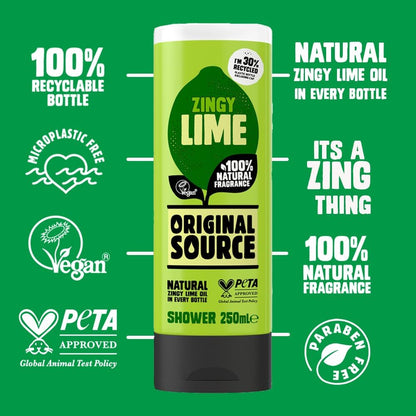 Original Source Zingy Lime Shower Gel 250ml