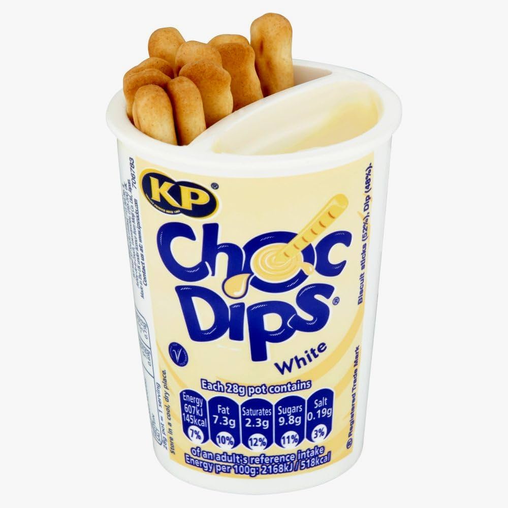 KP Choc Dips White Chocolate 28g