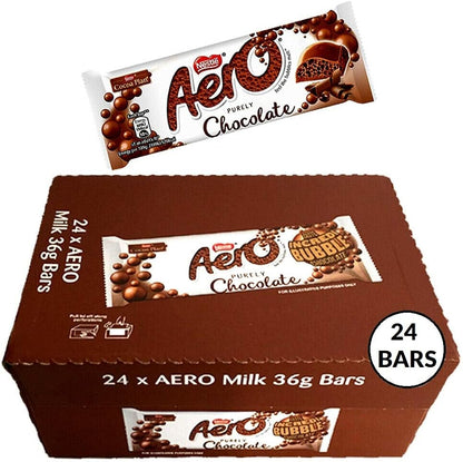 Nestle Aero Bubbly Bar Milk Chocolate Multipack [27gx4] 108g เนสท์เล่ แอโร บับบลี่ บาร์ ช็อกโกแลตนม มัลติแพ็ค [27กรัมx4] 108 กรัม