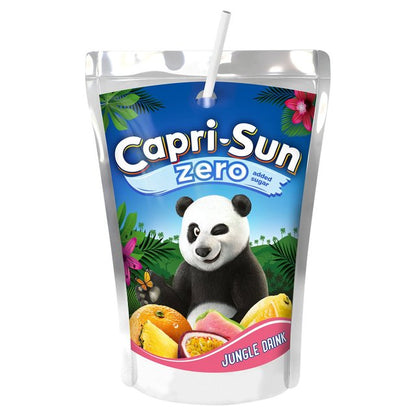 Capri-Sun 8 Pack Jungle Zero Added Sugar 1600ml  คาปรี-ซัน จังเกิ้ล ซีโร่1600มล.