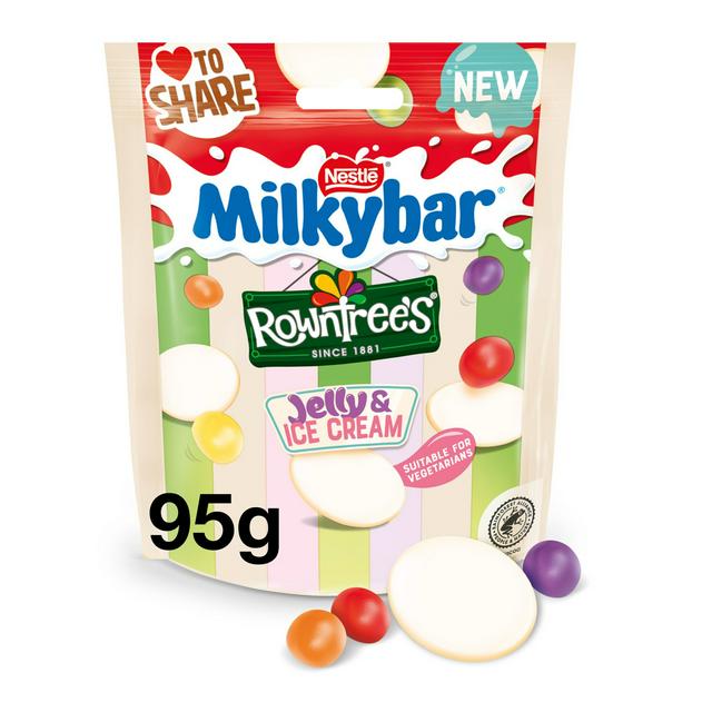 Milkybar Rowntree's Jelly & Ice Cream Share Bag 95g