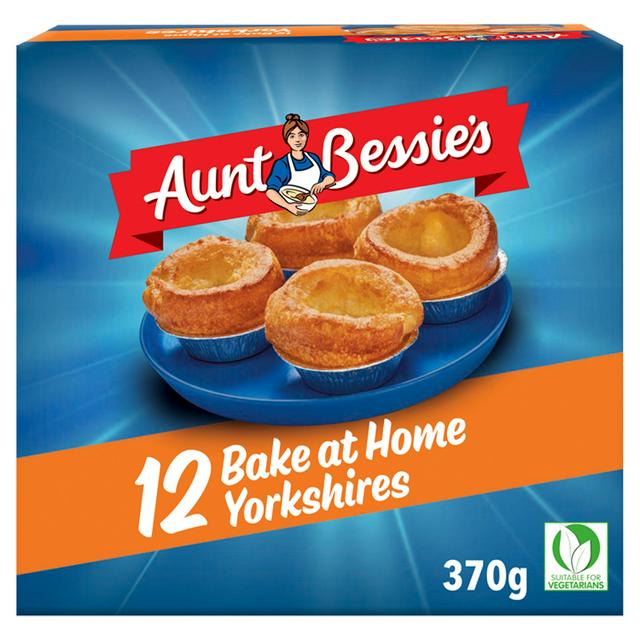 Aunt Bessie's 12 Bake at Home Yorkshire Puddings 370g อ้าน 12 เบค แอท โฮม ยอร์คเชียร์ พุดดิ้ง 370 กรัม