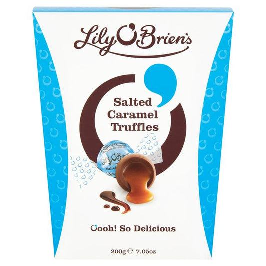 Lily O'Brien's Salted Caramel Truffles 200g ลิลลี่ โอ ไบรอัน คาราเมล เค็ม ทรัฟเฟิล 200 กรัม