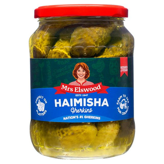 Mrs Elswood Haimisha Gherkins 670g มิสซิส เอลส์วู้ด ไฮมิชา แตงกวาดอง 670 กรัม