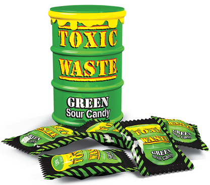 Toxic Waste Green Sour Candy Drum 42g