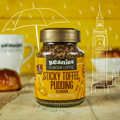 Beanies Sticky Toffee Pudding Flavoured Instant Coffee 50g