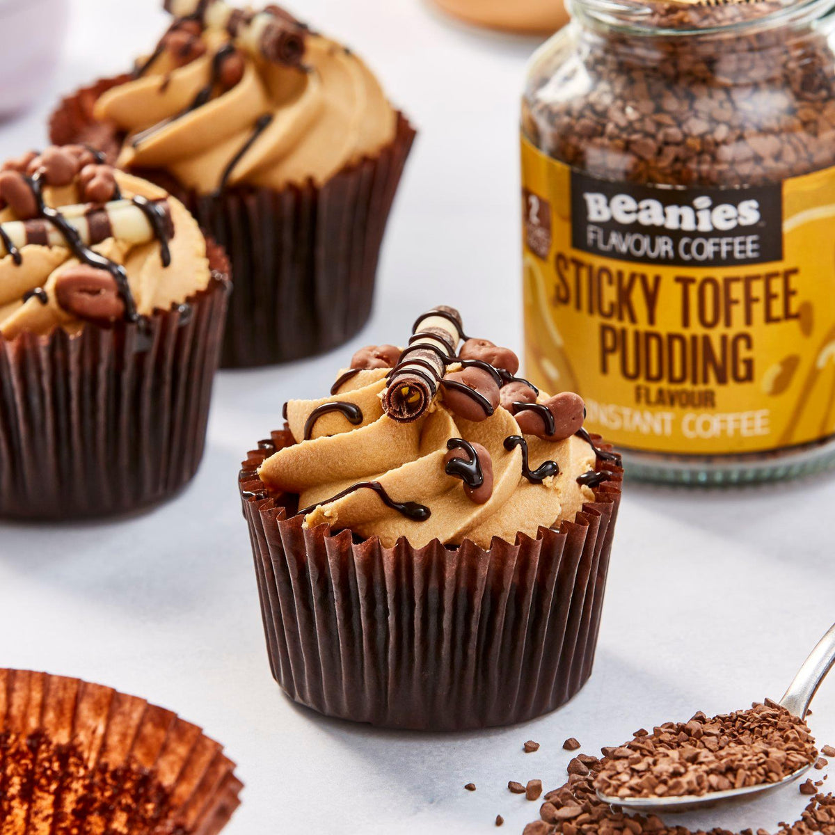 Beanies Sticky Toffee Pudding Flavoured Instant Coffee 50g