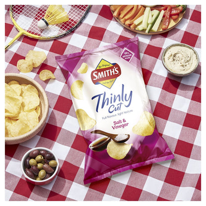 [Best Before 4-Oct-2026]Smith's Thinly Cut Salt & Vinegar Flavor Chips 175g