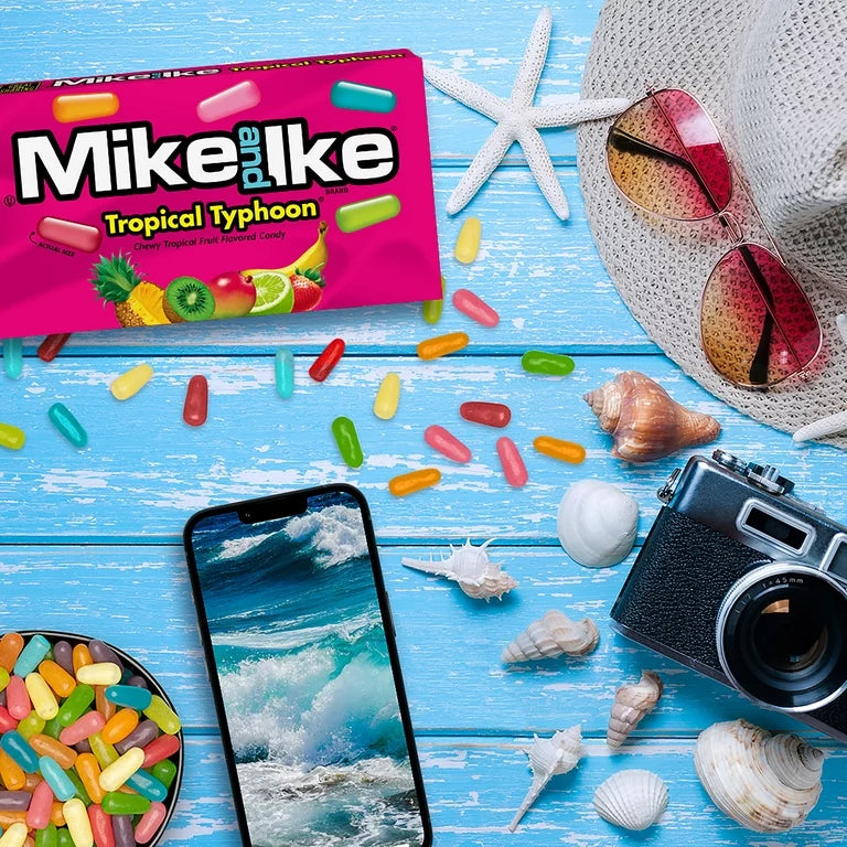 Mike and Ike Tropical Typhoon Fruits 5 Ounce Box 120g