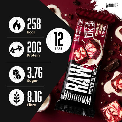 Warrior Raw Protein Oat Bar Red Velvet Brownie 75g