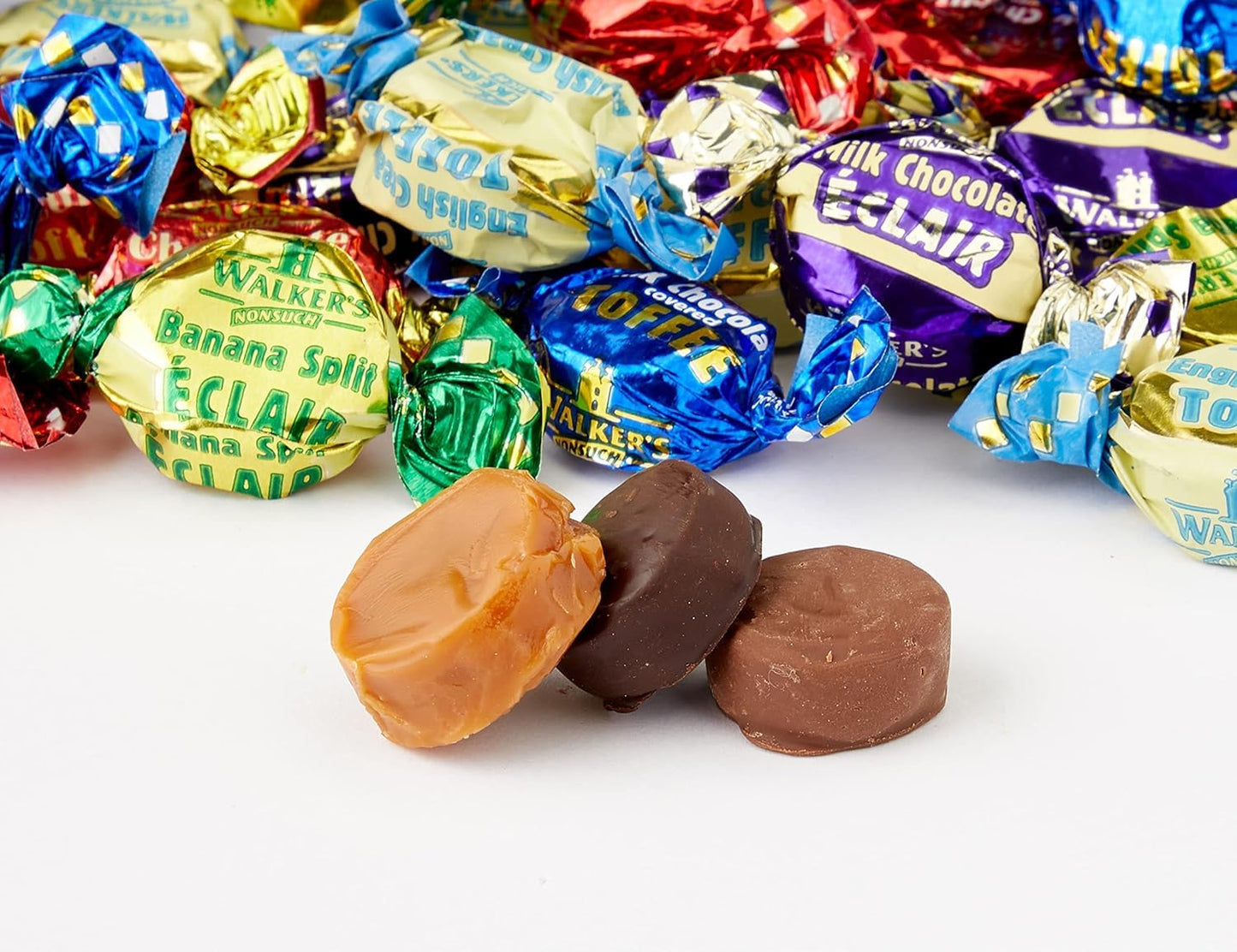 Walkers Assorted Toffees & Chocolate Eclairs Bag 150g