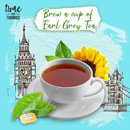 Twinings Earl Grey 80 Teabags 200G ทไวนิงส์ ชาที่มีกลิ่นหอมของมะกรูด และ มะนาว 80 ถุงชา 200 กรัม