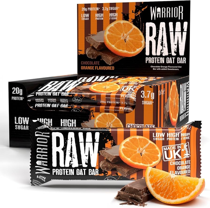 Warrior Raw Protein Protein Oat BarChocolate Orange 75g