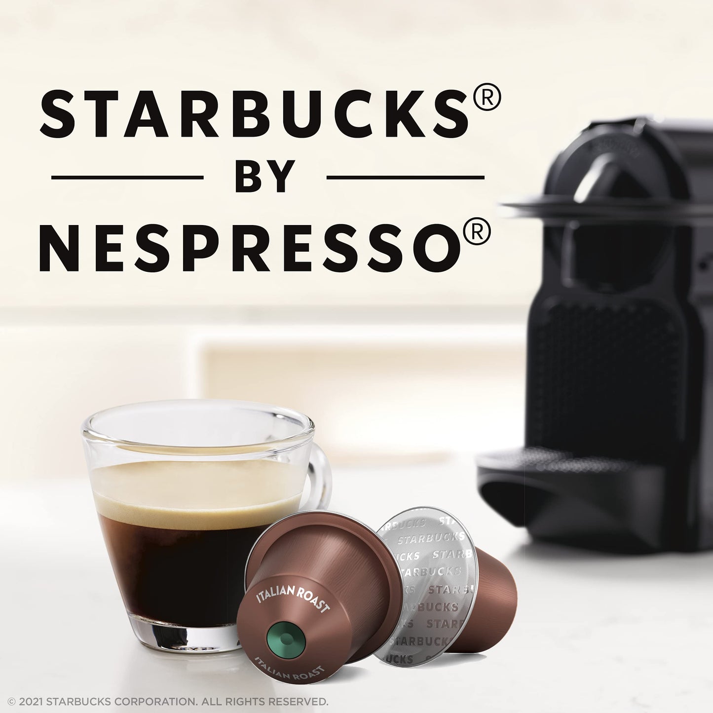 Starbucks by Nespresso Italian Roast Coffee Pods 10 Pods  56g