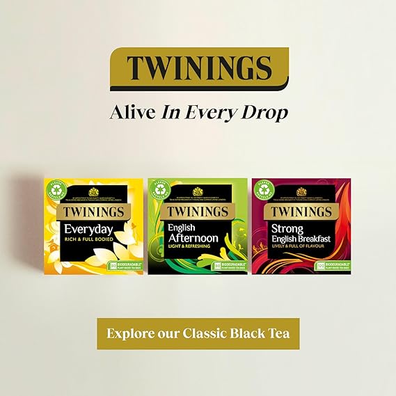 Twinings English Breakfast 80 Tea Bags 200g ทไวนิงส์ อิงลิช เบรคฟาสท์ 80 ถุงชา 200 กรัม