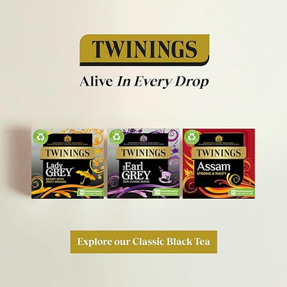 Twinings Earl Grey 80 Teabags 200G ทไวนิงส์ ชาที่มีกลิ่นหอมของมะกรูด และ มะนาว 80 ถุงชา 200 กรัม