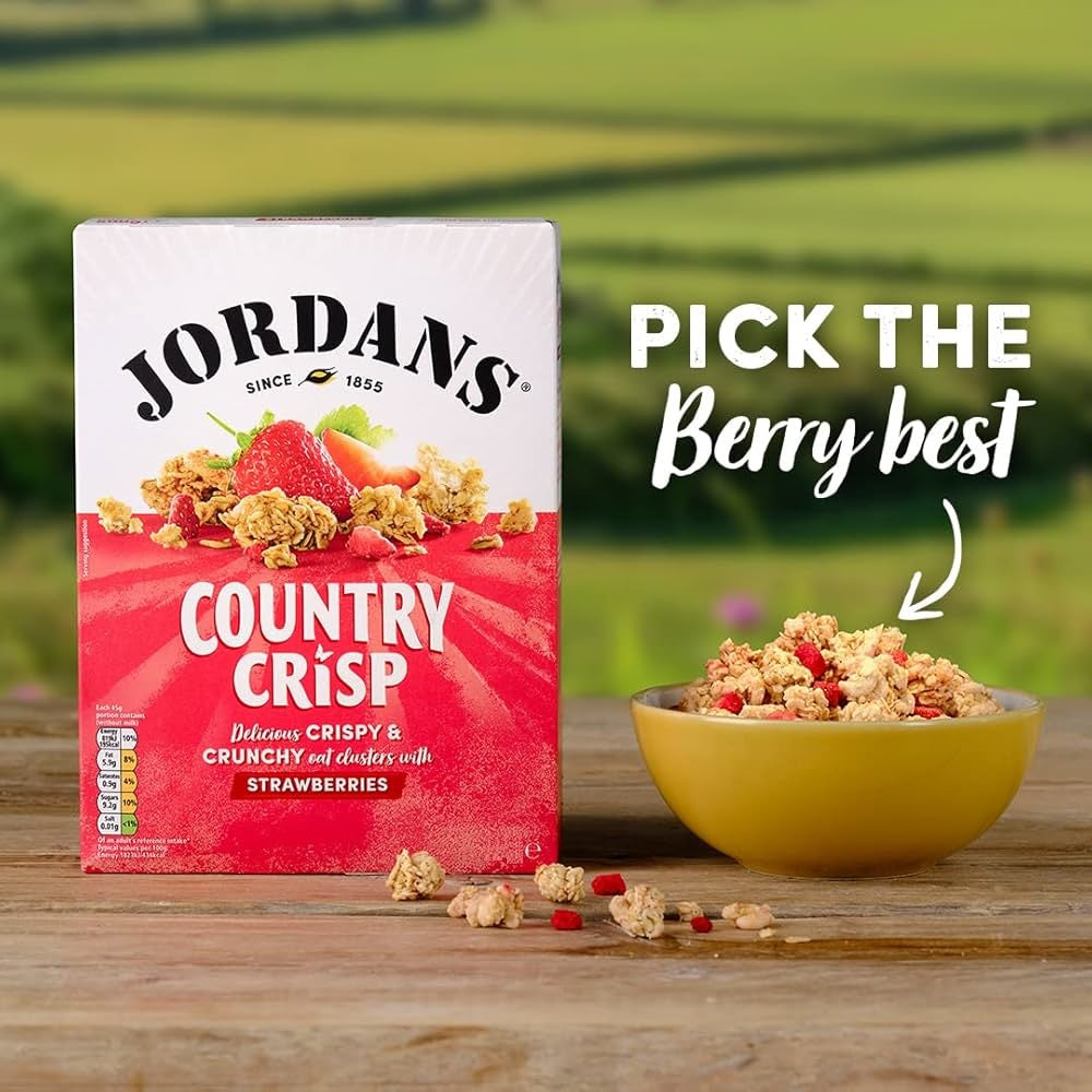 Jordan's Country Crisp Strawberry 400g