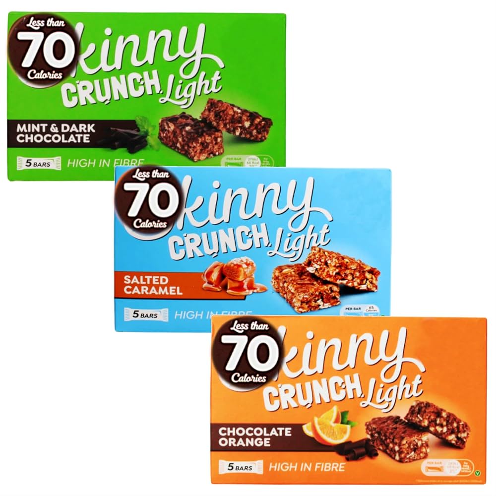 Skinny Crunch Light Salted Caramel Cereal Bars 5 Pack 95g