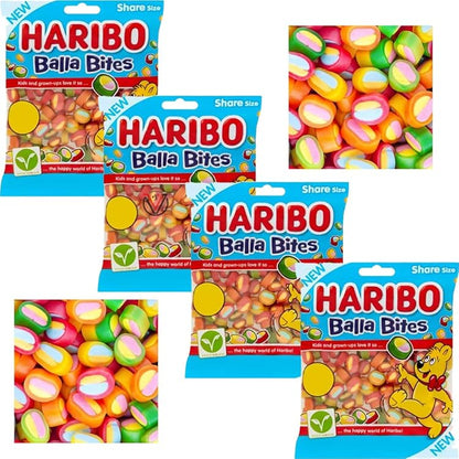 Haribo Balla Bites Chewy Sweets Sharing Bag 140g