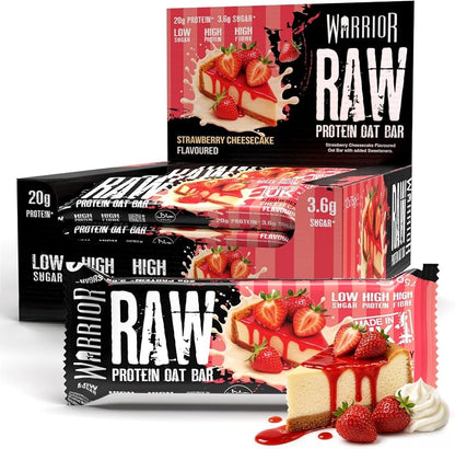 Warrior Raw Oat Protein Bar Strawberry Cheesecake 75g