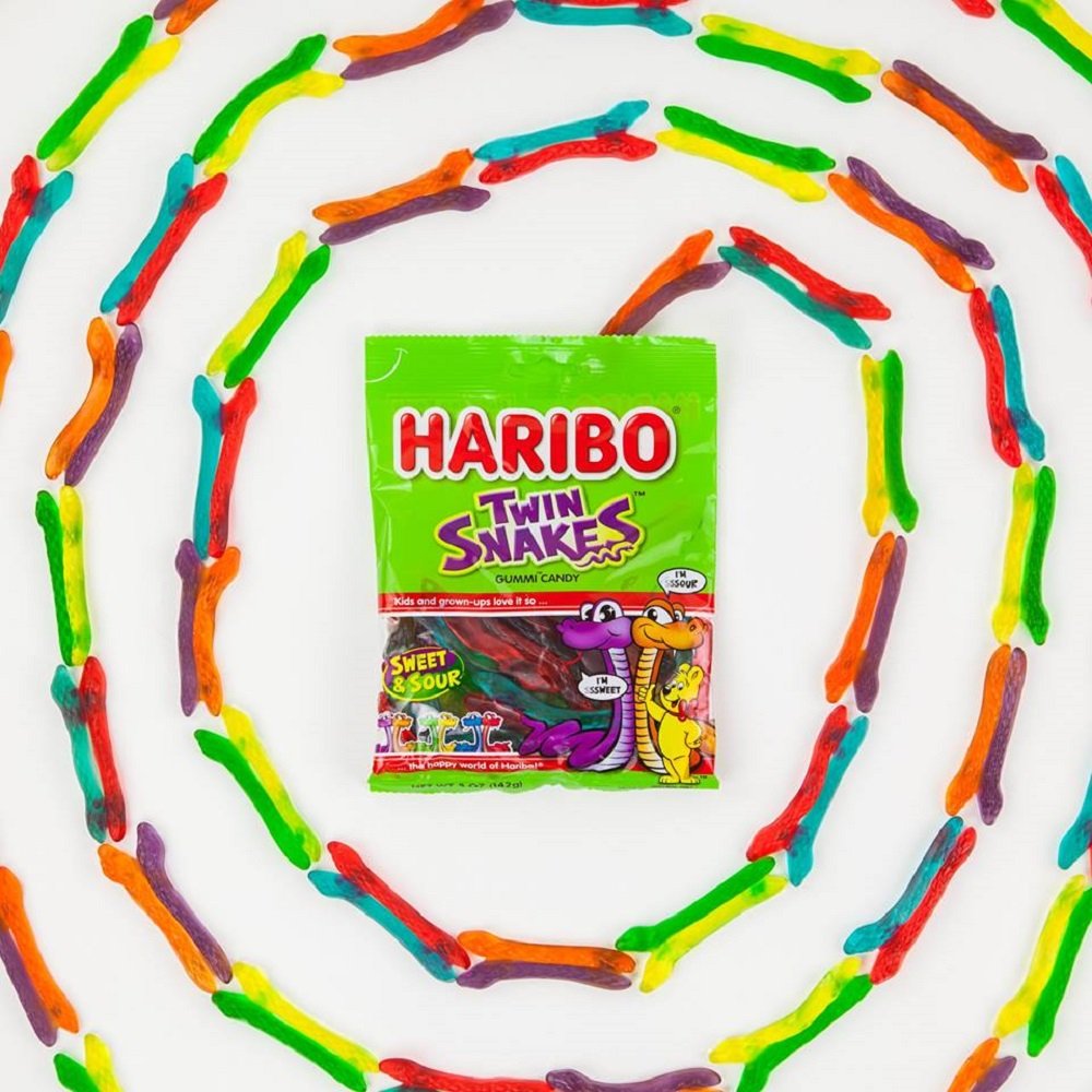 Haribo Twin Snakes Candy Sharing Bag 154g