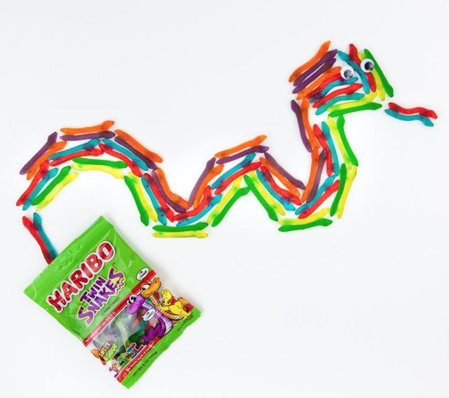 Haribo Twin Snakes Candy Sharing Bag 154g