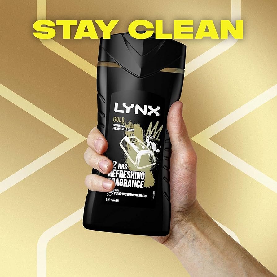 Lynx Gold Refreshing Fragrance Shower Gel Body Wash 225ml