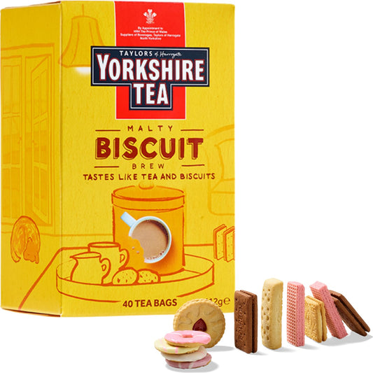 Taylors of Harrogate Yorkshire Tea Biscuit Brew 40 Tea Bags 112g