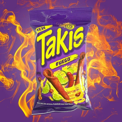 Takis Fuego Seasoned Chilli Corn Snack 100g