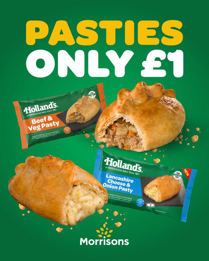 Holland's 2 Beef & Veg Pasties 280g