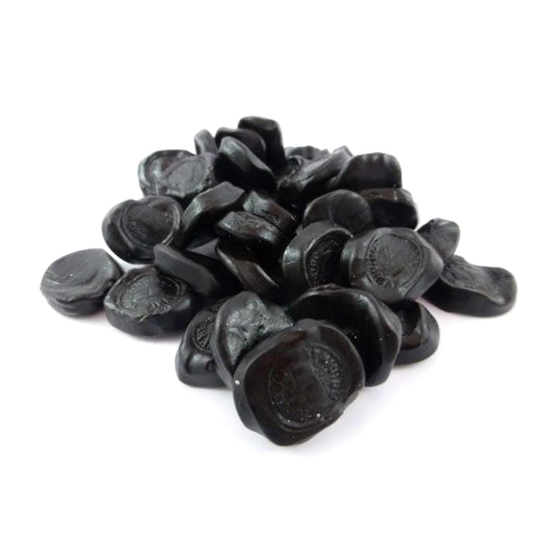 Haribo Authentic Pontefract Cakes Soft Liquorice 160g ฮาริโบ ปอนเตแฟรกต์ แท้เค้กชะเอมนุ่ม 160g