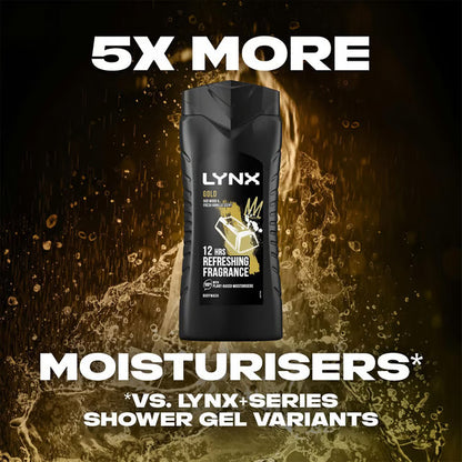 Lynx Gold Refreshing Fragrance Shower Gel Body Wash 225ml