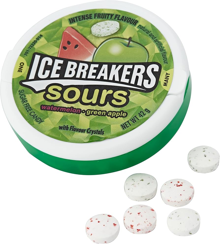 Ice Breakers Sours Watermelon Green Apple 42g