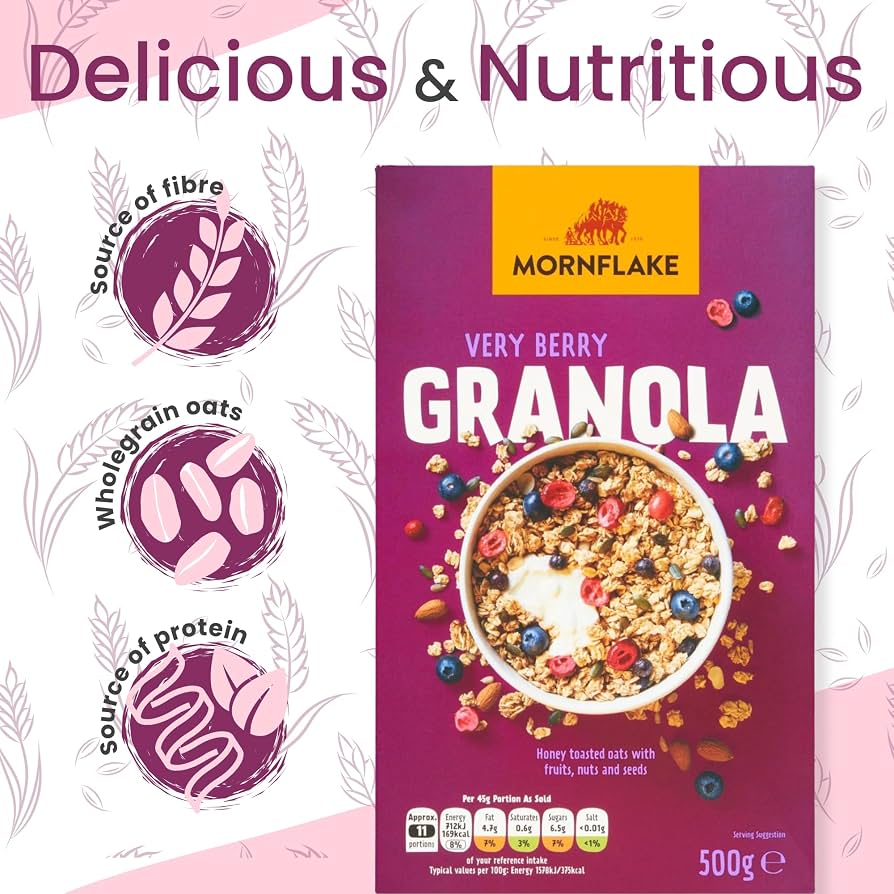 Mornflake Premium Very Berry Granola 500g