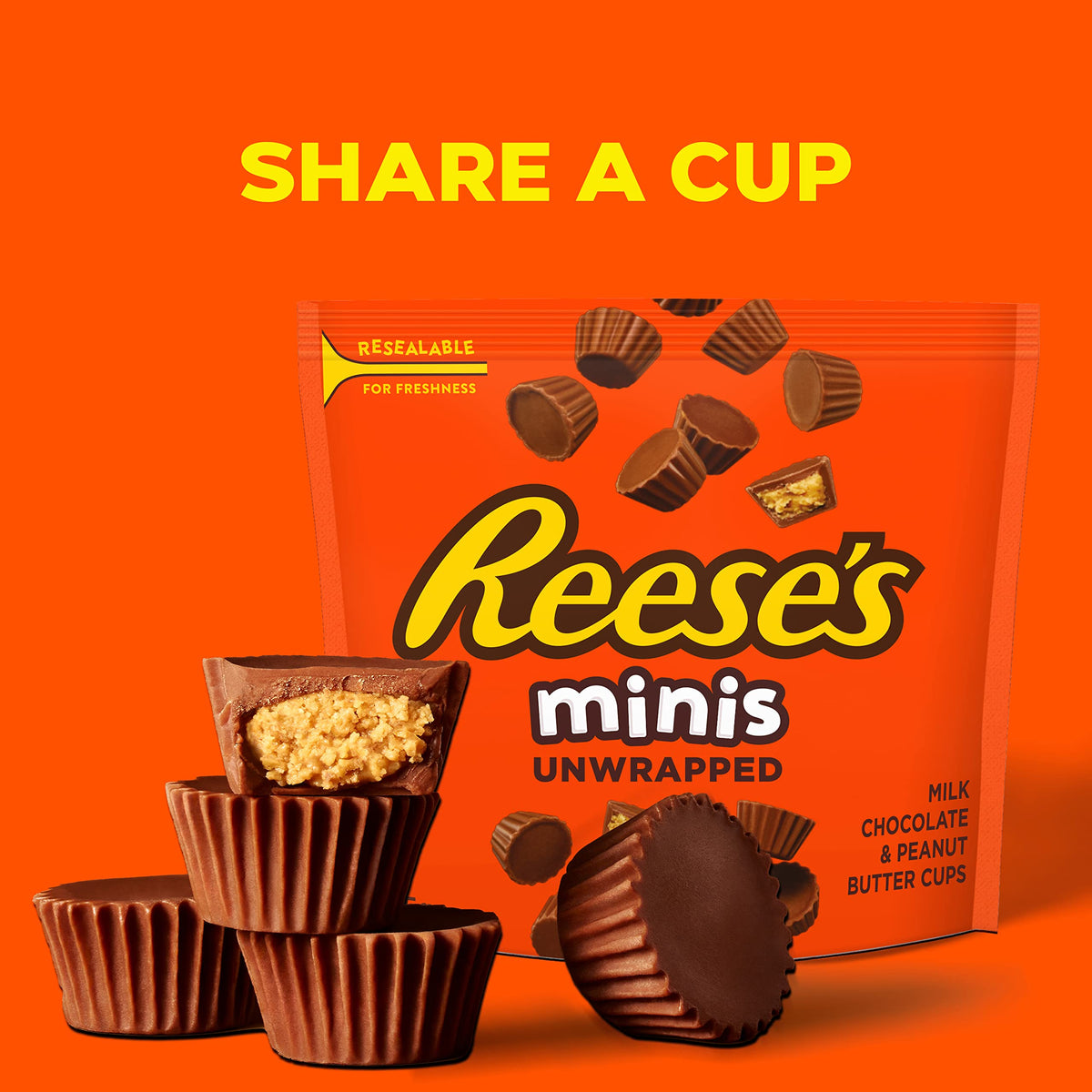 Reese's Minis Unwrapped Peanut Butter Cups 185g