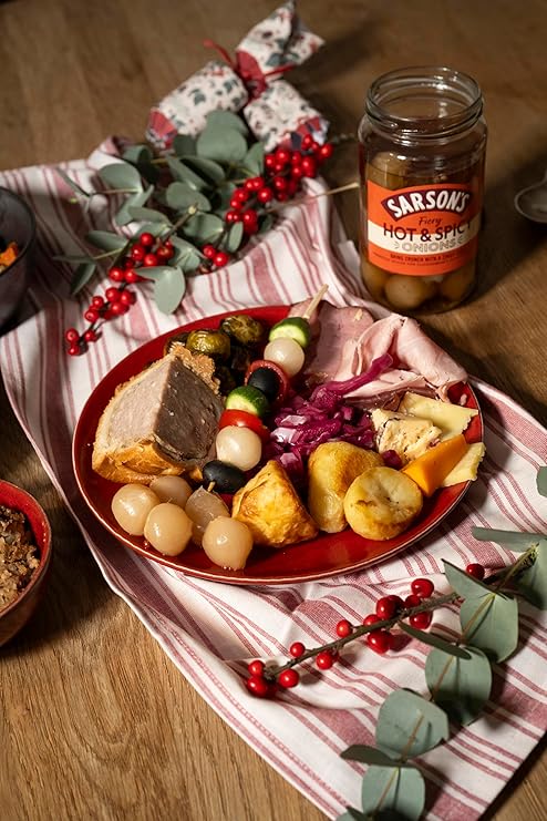 Sarson's Hot & Spicy Silverskin Onions 460g