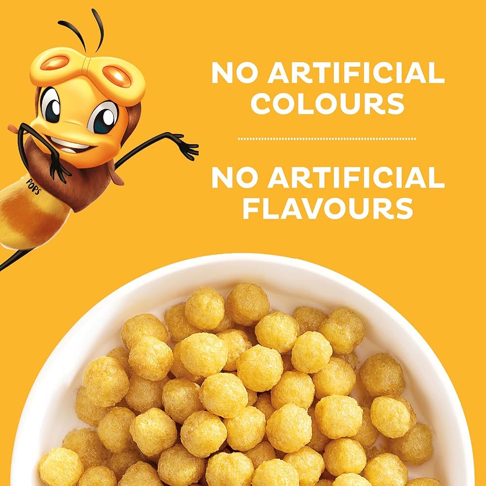 [BestBefore-26Nov2025] Kellogg's Honey Pops Cereal 330g