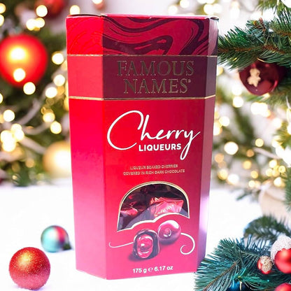 Famous Names Cherry Liqueurs Dark Chocolate 175g