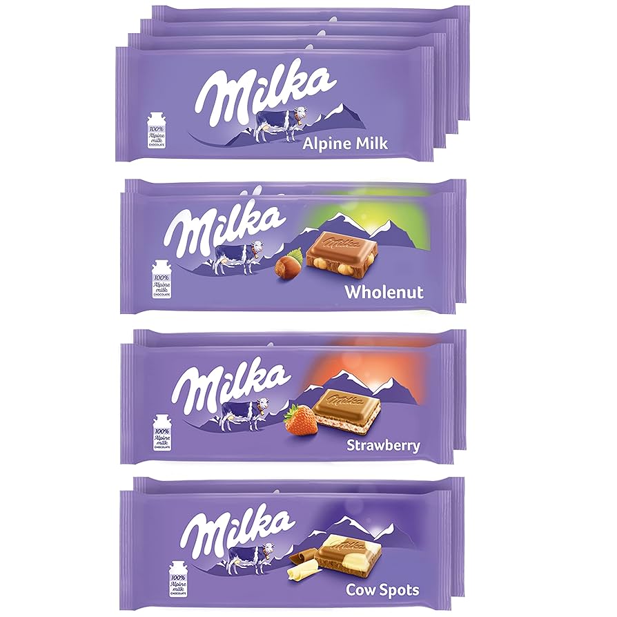 Milka Alpine Cow Spot Chocolate Bar 90g
