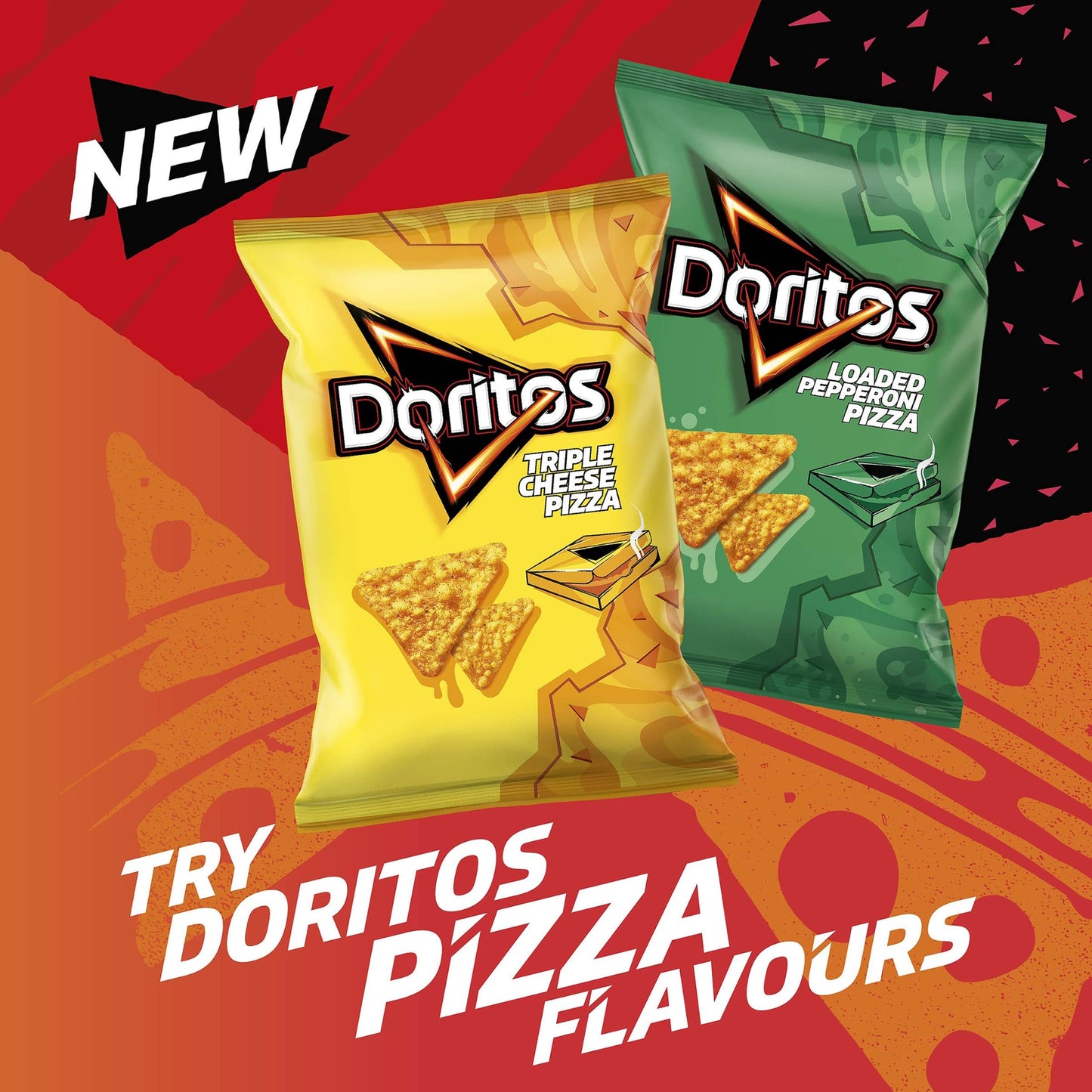 [BestBefore-12-Oct-2024] Doritos Loaded Pepperoni Pizza Sharing Tortilla Chips 180g โดริโทสโหลดเปปเปอโรนี พิซซ่าแชร์ทอร์ติญ่าชิปส์คริสป์ 180 กรัม