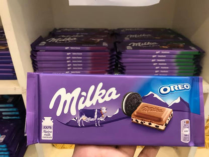 Milka Alpine Oreo Milk Chocolate Bar 100g