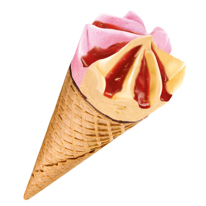 Iceland  Strawberry & Vanilla Cones 6Pcs 660ml ไอซ์แลนด์ โคนสตรอเบอร์รี่ และ วานิลลา 6 ชิ้น 660 มิลลิกรัม