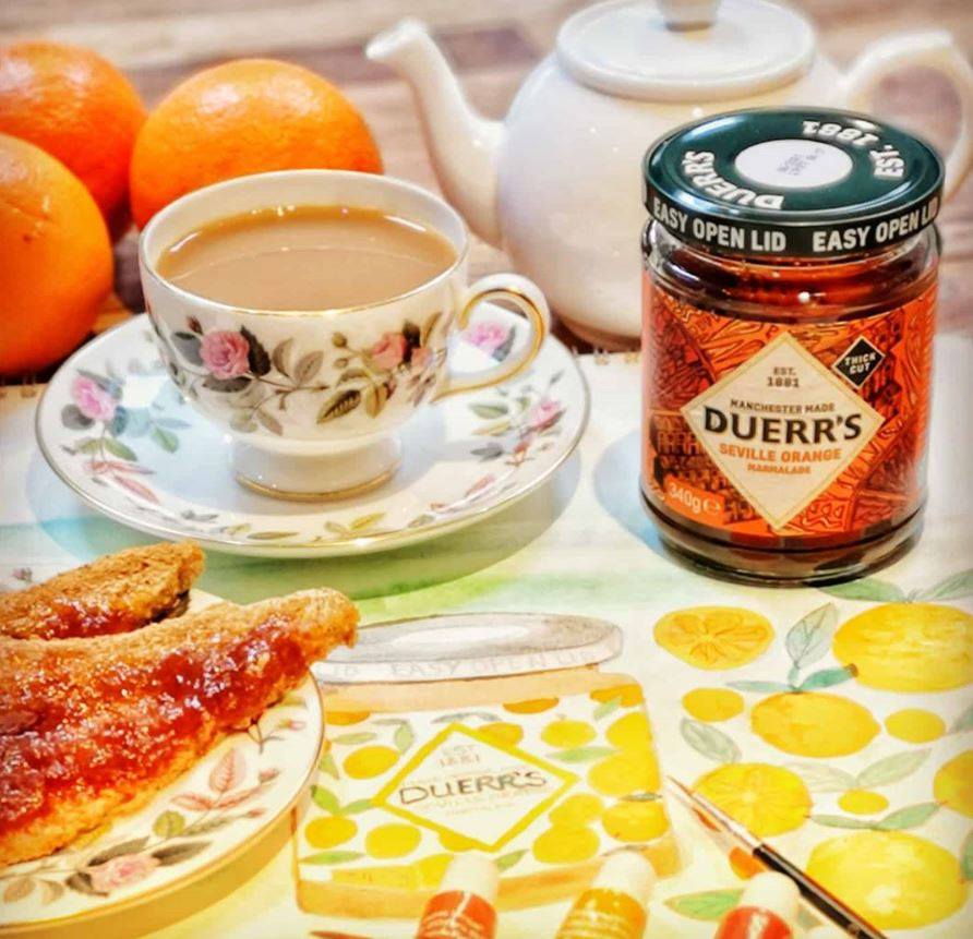 Duerr's Thick Cut Classic Seville Orange Marmalade 340g ดูเออร์ แยมส้มเซบีญ่า รสดั้งเดิม 340 กรัม