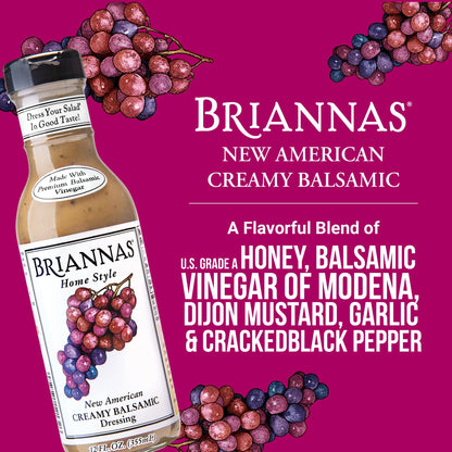 Briannas Home Style New American Creamy Balsamic Dressing 355ml