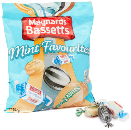 [Best Before 10-Jan-25] Maynards Bassetts Mint Favourites 192g เมย์นาร์ดส์ บาสเซตต์ มินต์ เฟเวอริต 192กรัม