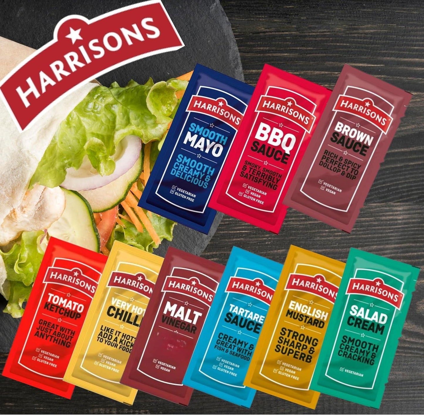 [Best Before 14-Aug-2024]Harrisons Salad Cream Smooth Creamy & Cracking 1 Litre แฮร์ริสัน สลัดครีม รสเนียนนุ่ม แบบขวดบีบ 1 ลิตร