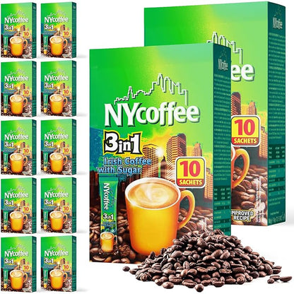 NY 3 in 1 Irish Coffee Sachets Value 10 pack