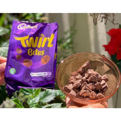 Cadbury Twirl Bites Chocolate Bag 109g แคดเบอรี ทเวร์ลไบท์ ช็อกโกแลตนม 109 กรัม