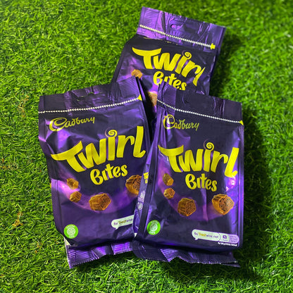 Cadbury Twirl Bites Chocolate Bag 109g แคดเบอรี ทเวร์ลไบท์ ช็อกโกแลตนม 109 กรัม