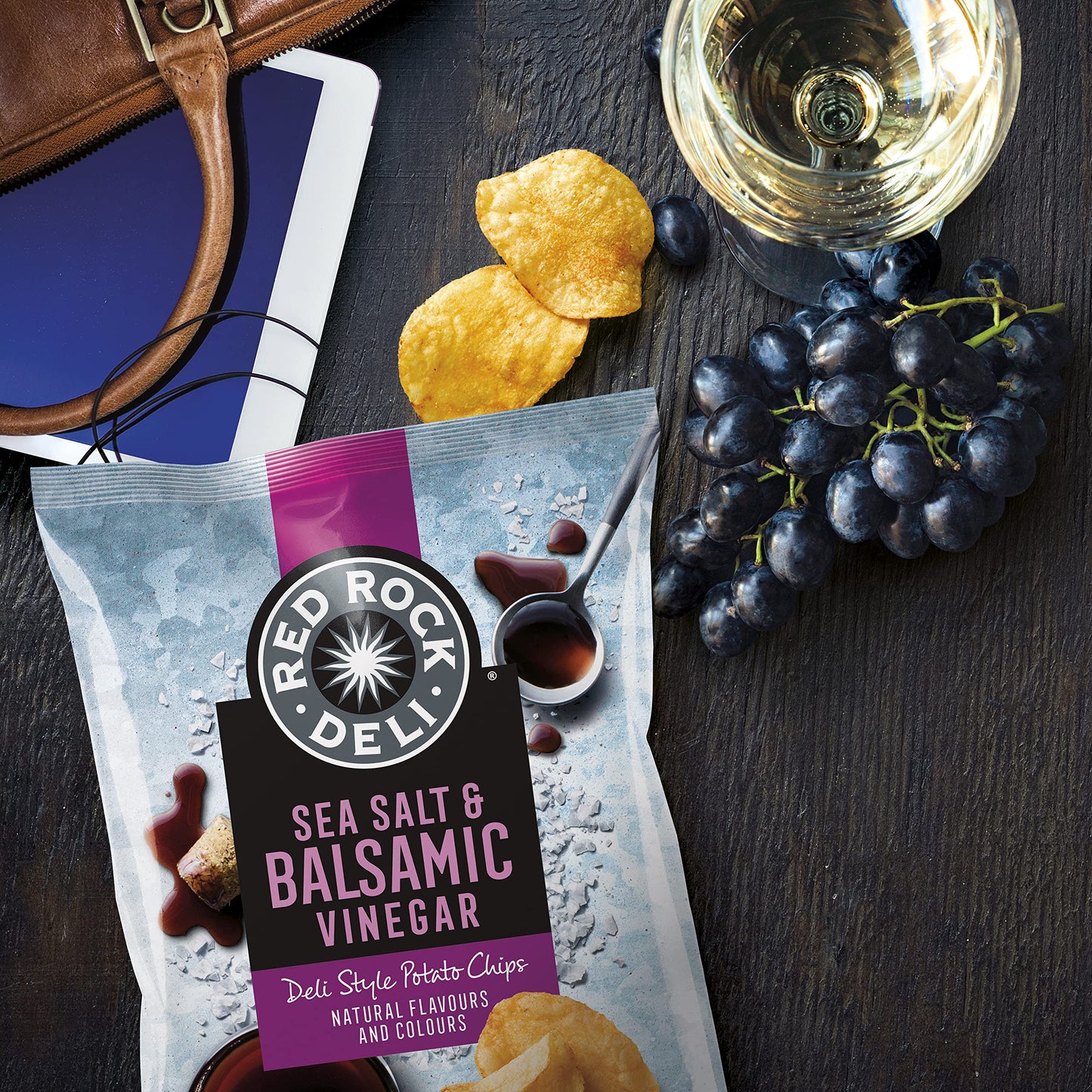 Red Rock Deli Sea Salt & Balsamic Vinegar Potato Chips 165g